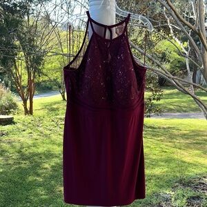Morgan & Co. Wine Red Women's Dress